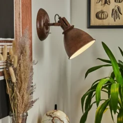 Applique murale Koppom Rouille, 1 lumière