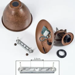 Applique murale Koppom Rouille, 1 lumière