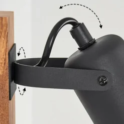 Applique murale Kouk Écru, Noir, 1 lumière