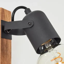 Applique murale Kouk Écru, Noir, 1 lumière