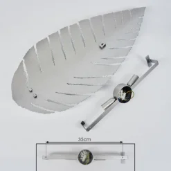 Applique murale Krokom Argenté, 2 lumières