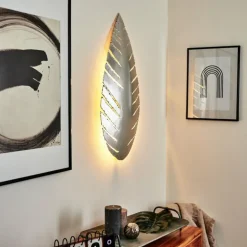 Applique murale Krokom Argenté, 2 lumières