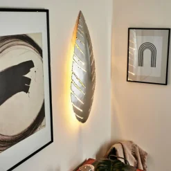 Applique murale Krokom Argenté, 2 lumières