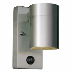 Applique murale KS Verlichting Downlighter Acier inoxydable, 1 lumière, Détecteur de mouvement