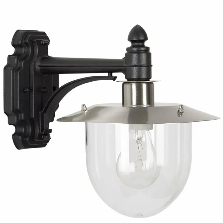 Applique murale KS Verlichting Davos Noir, 1 lumière