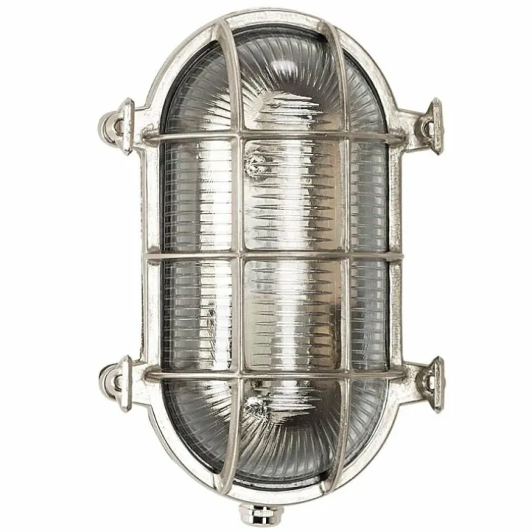 Applique murale KS Verlichting Maritiem Nautic Nickel mat, 1 lumière