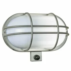 Applique murale KS Verlichting Sonn Acier inoxydable, 1 lumière, Détecteur de mouvement