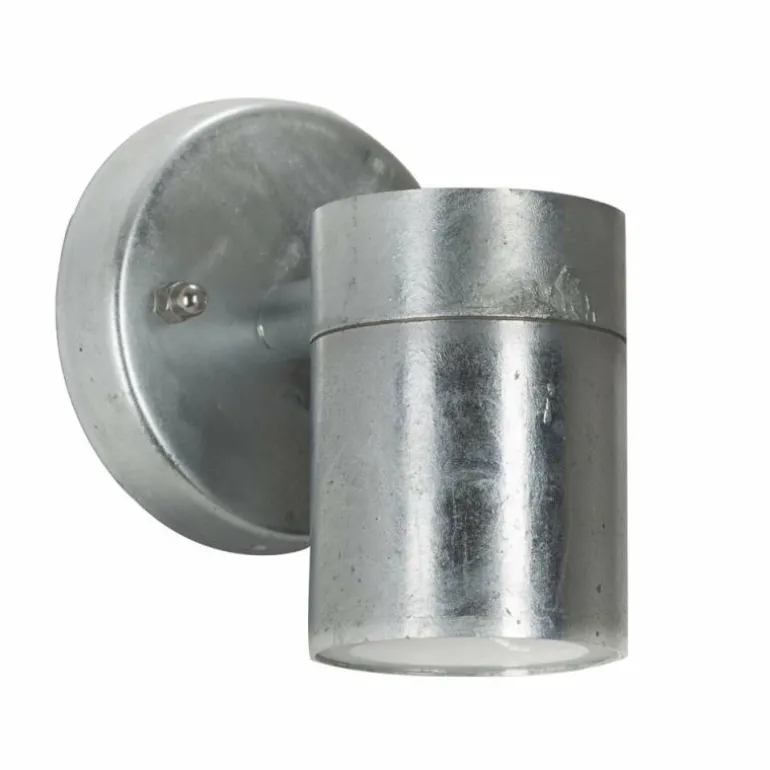 Applique murale KS Verlichting Down Acier inoxydable, 1 lumière