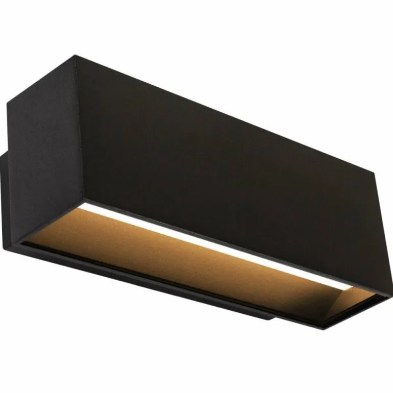 Applique murale KS Verlichting Segment LED Noir, 2 lumières
