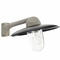 Applique murale KS Verlichting Fabrique Aluminium, Noir, 1 lumière