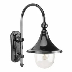 Applique murale KS Verlichting Rimini Noir, 1 lumière