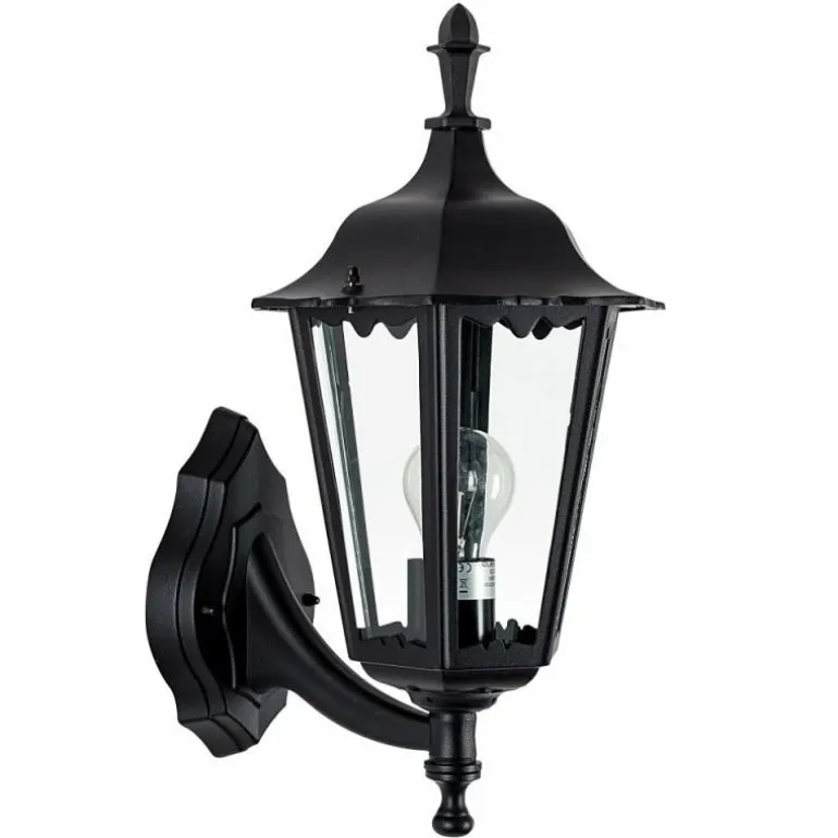 Applique murale KS Verlichting Ancona Noir, 1 lumière