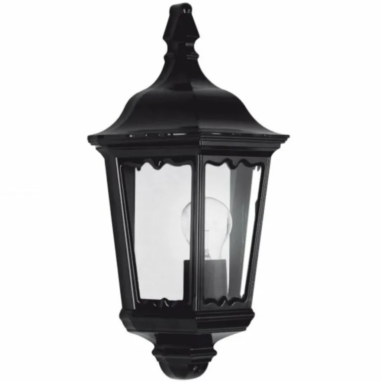 Applique murale KS Verlichting Ancona Noir, 1 lumière