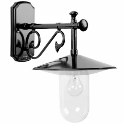 Applique murale KS Verlichting Louvre Noir, 1 lumière