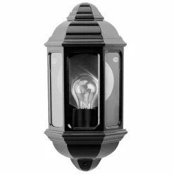 Applique murale KS Verlichting Turijn Noir, 1 lumière