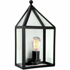 Applique murale KS Verlichting Laren Noir, 1 lumière