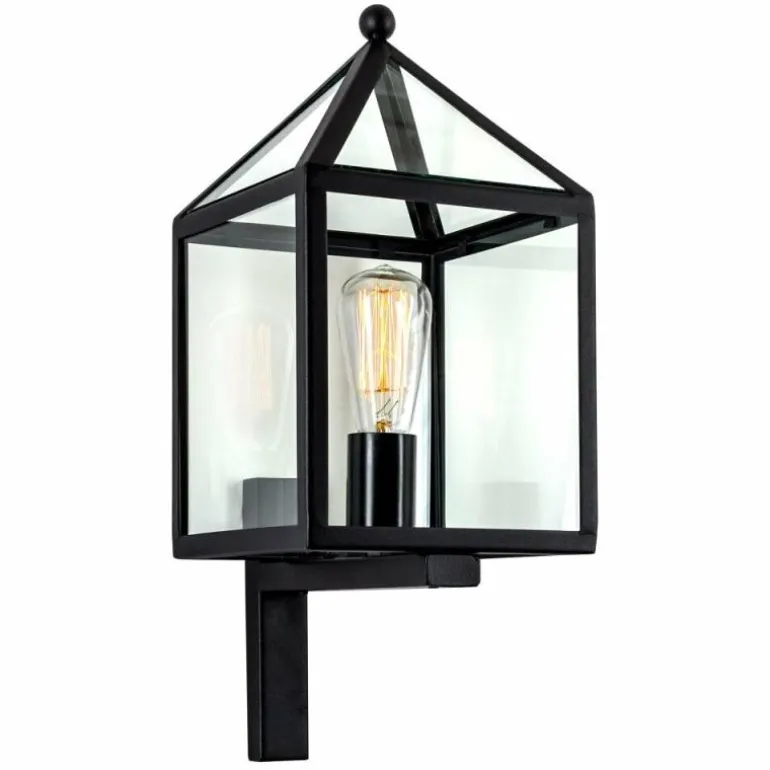 Applique murale KS Verlichting Bloemendaal Noir, 1 lumière