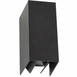 Applique murale KS Verlichting Channel LED Noir, 2 lumières