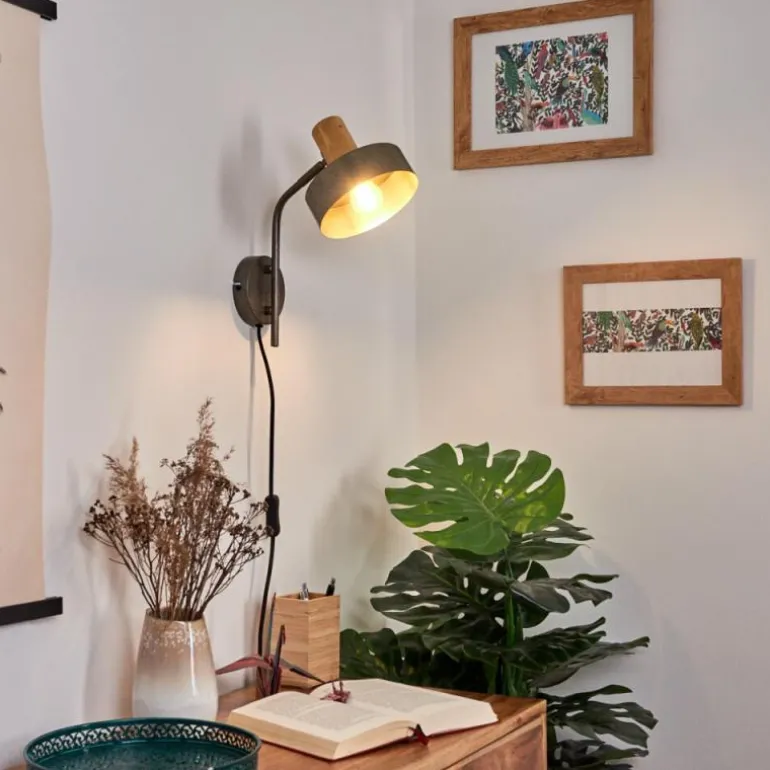 Applique murale Lakewood Gris, 1 lumière