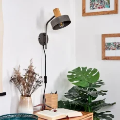 Applique murale Lakewood Gris, 1 lumière