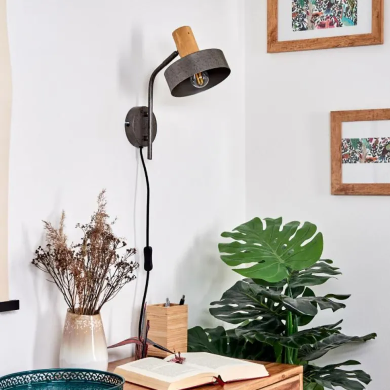 Applique murale Lakewood Gris, 1 lumière