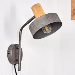 Applique murale Lakewood Gris, 1 lumière