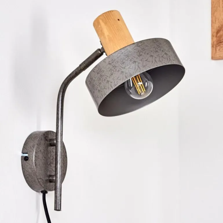 Applique murale Lakewood Gris, 1 lumière