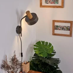 Applique murale Lakewood Gris, 1 lumière