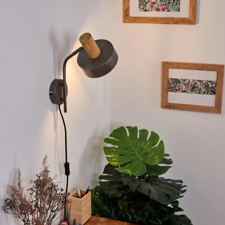 Applique murale Lakewood Gris, 1 lumière