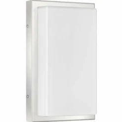 Applique murale LCD Falkensee Acier inoxydable, 1 lumière