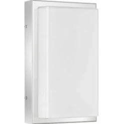 Applique murale LCD Falkensee Acier inoxydable, 1 lumière, Détecteur de mouvement