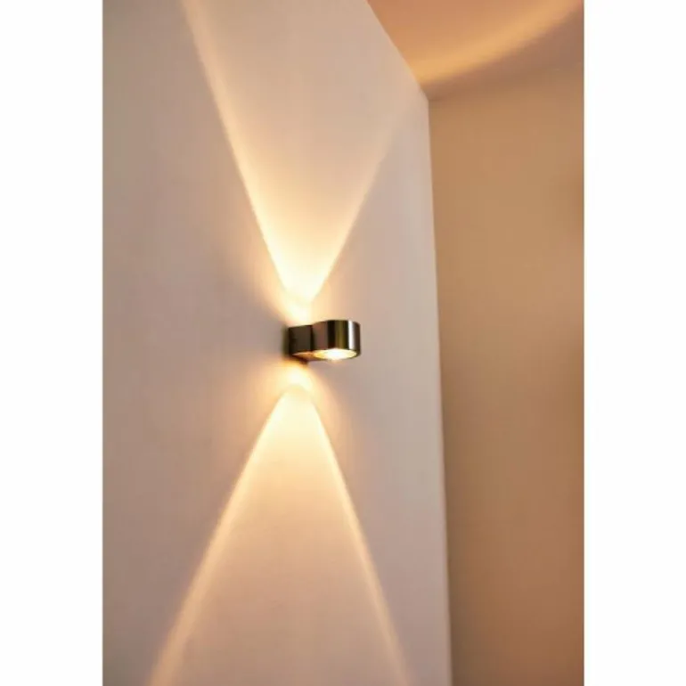 Applique murale LCD Fehmarn Acier inoxydable, 1 lumière