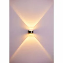 Applique murale LCD Fehmarn Acier inoxydable, 1 lumière