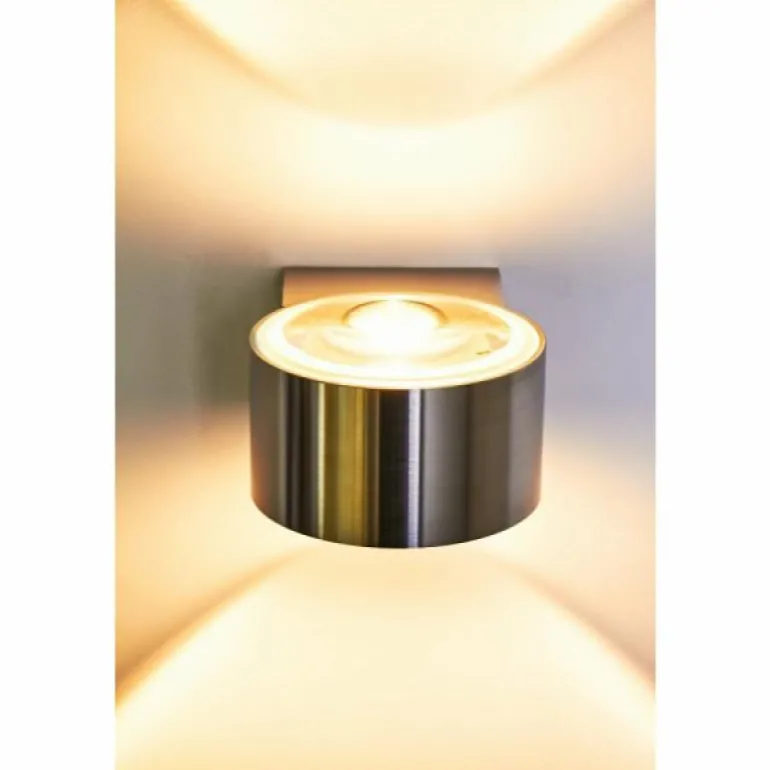 Applique murale LCD Fehmarn Acier inoxydable, 1 lumière