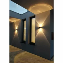 Applique murale LCD Fehmarn Acier inoxydable, 1 lumière