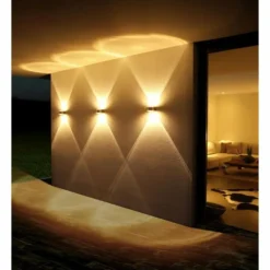 Applique murale LCD Fehmarn Acier inoxydable, 1 lumière