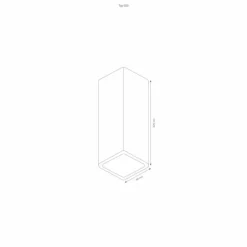 Applique murale LCD Typ 015 Gris, 2 lumières