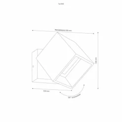 Applique murale LCD Typ 5002 LED Gris, 1 lumière
