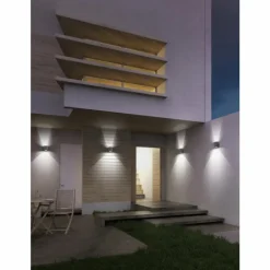 Applique murale LCD Typ 5026 LED Acier inoxydable, 2 lumières