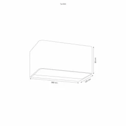 Applique murale LCD Typ 5042 LED Gris, 4 lumières