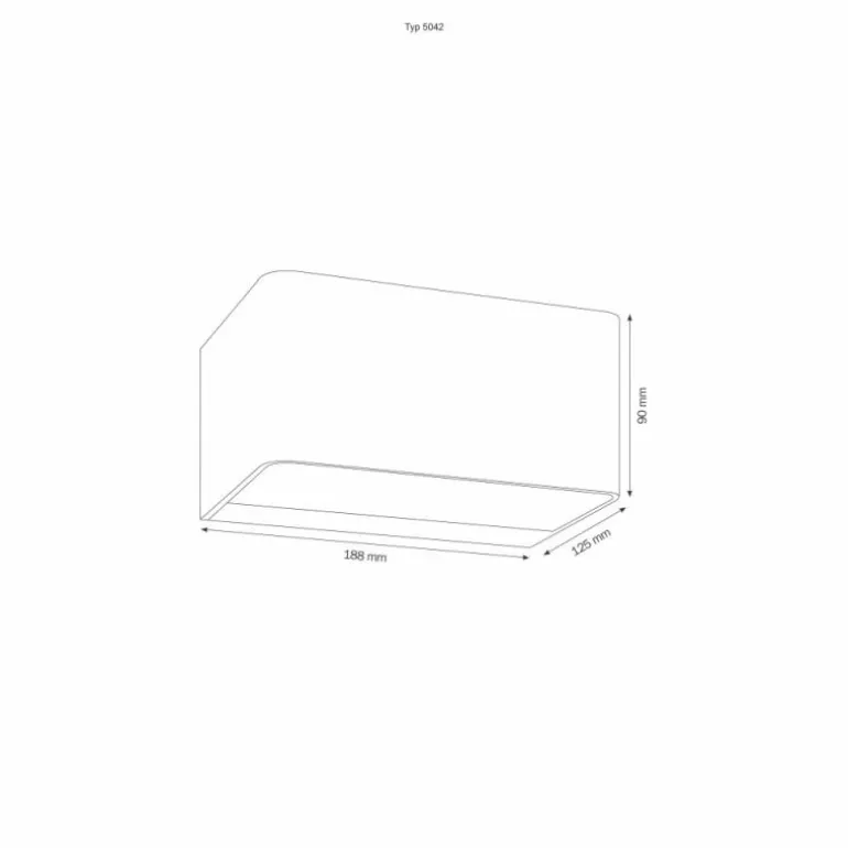 Applique murale LCD Typ 5042 LED Gris, 4 lumières