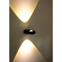 Applique murale LED d'extérieur Globo RINAH Gris, 2 lumières
