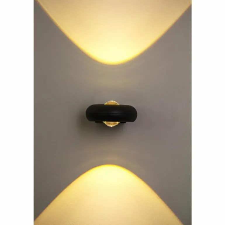Applique murale LED d'extérieur Globo RINAH Gris, 2 lumières