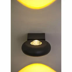 Applique murale LED d'extérieur Globo RINAH Gris, 2 lumières