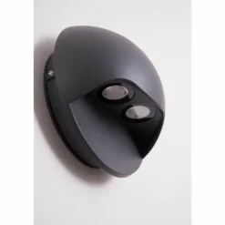 Applique murale LED d'extérieur Globo ELARA Gris, 2 lumières
