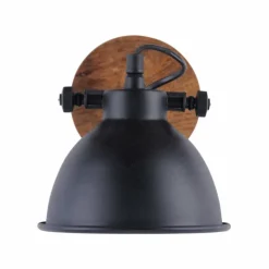 Applique murale Leuchten Direkt Noir, 1 lumière