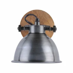 Applique murale Leuchten Direkt Acier brossé, 1 lumière