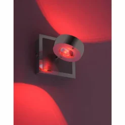 Applique murale Leuchten Direkt Ls-OPTI LED Acier inoxydable, 2 lumières, Télécommandes, Changeur de couleurs