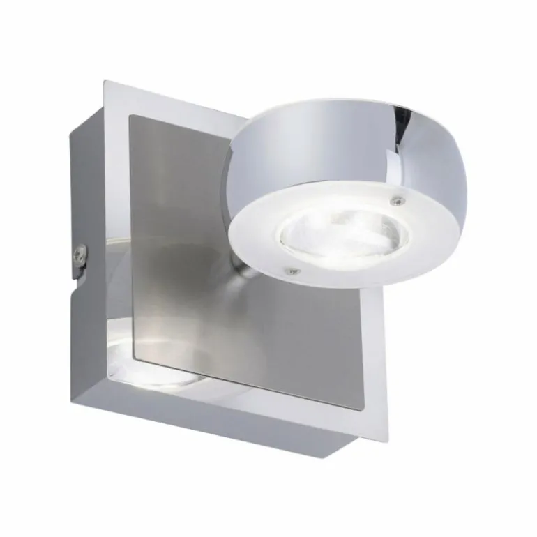 Applique murale Leuchten Direkt Ls-OPTI LED Acier inoxydable, 2 lumières, Télécommandes, Changeur de couleurs