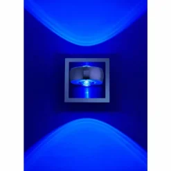 Applique murale Leuchten Direkt Ls-OPTI LED Acier inoxydable, 2 lumières, Télécommandes, Changeur de couleurs
